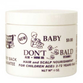 Spanish Sur Gro Baby Don't Be Bald Hair and Scalp Nourishment 4oz Spanish Sur Gro Baby Don't Be Bald Hair and Scalp Nourishment 4oz